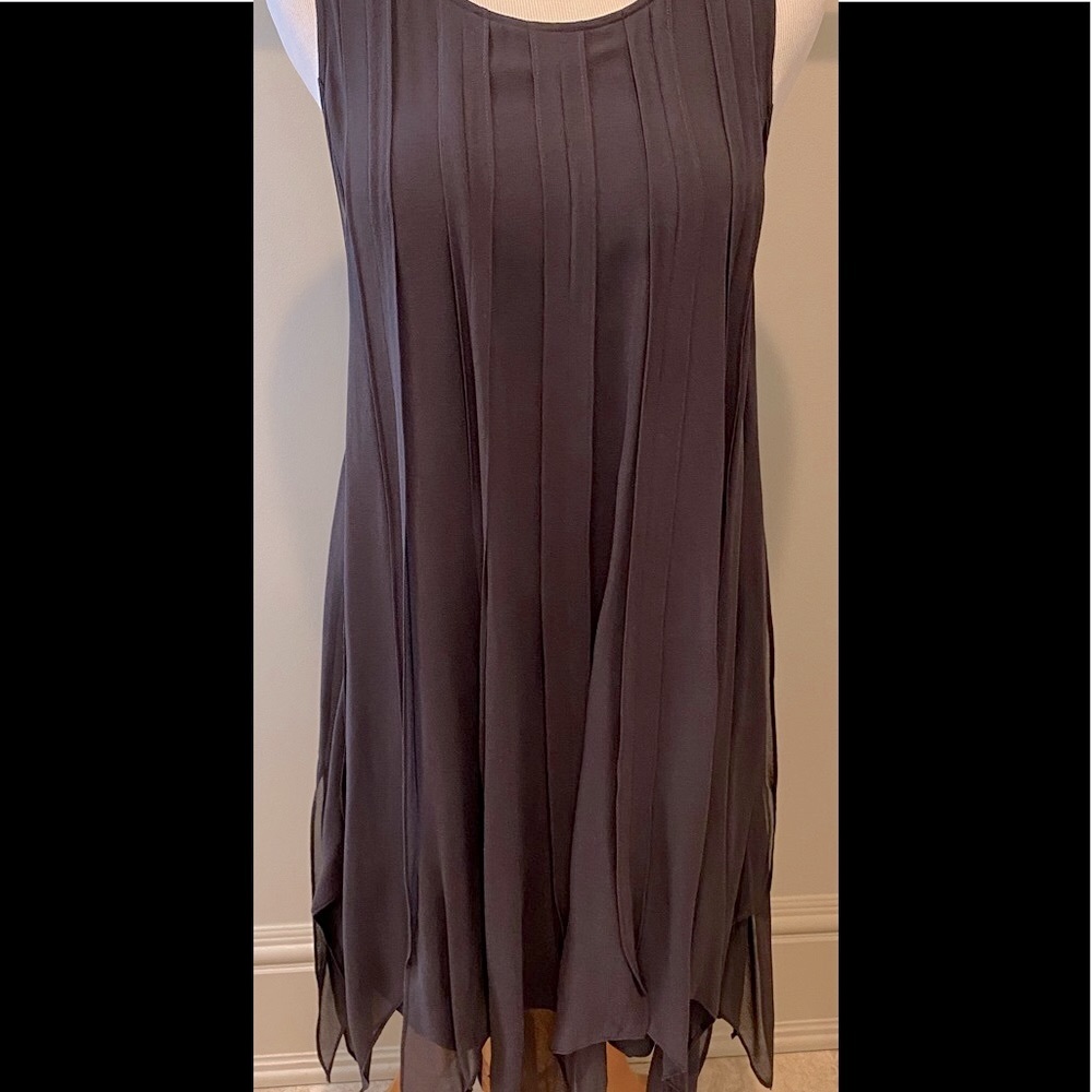 CALYPSO SILK HANDKERCHIEF HEM DRESS XS $245 NWT